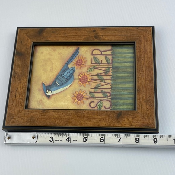 Seasonal Bird Art Prints Set Lot of 4 Pictures - Picture 9 of 9